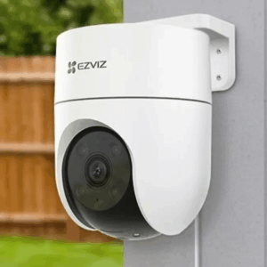 EZVIZ H8c 4MP Wi-Fi Outdoor Pan & Tilt Security Camera | Color Night Vision | 360° Coverage | Two-Way Talk | AI Human Detection | Weatherproof Design | Supports MicroSD (Up to 512GB)