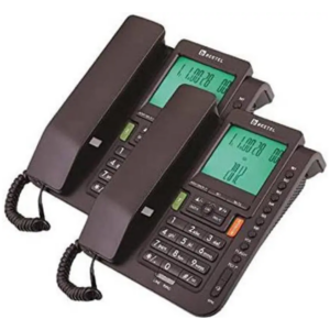 Beetel M88 Corded Landline Phone with Answering Machine, Caller ID, Speakerphone & Conference Calling (Black)